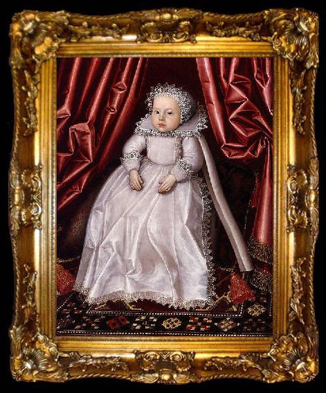 framed  William Larkin Baby, said to be Lady Waugh, ta009-2